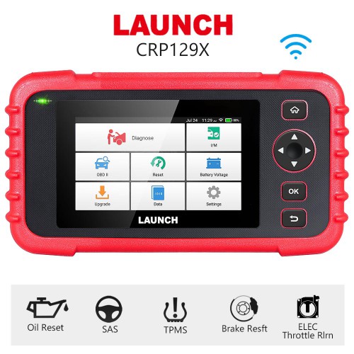 Launch Creader CRP129X Four-System OBD2 Code Scanner with 8 Service Functions Supports Lifetime Free Update