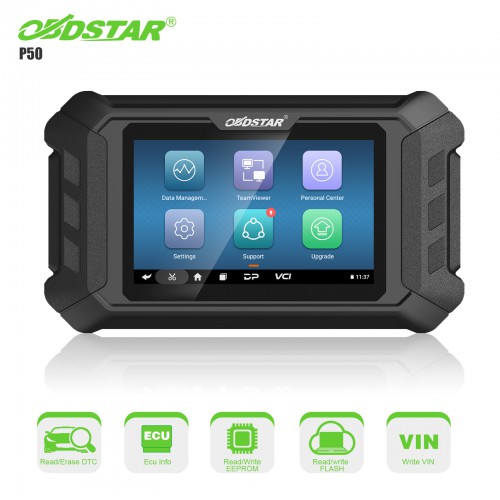 2024 Newest OBDSTAR P50 Airbag  SRS SAS BMS Reset Tool Covers 86 Brands and Over 11800+ ECU Part No.