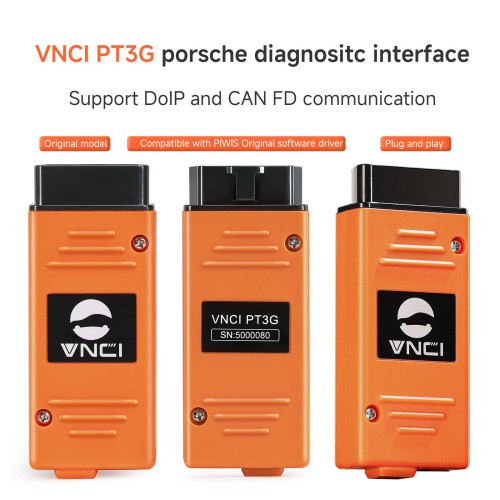 2024 VNCI PT3G Porsche Diagnostic Scanner Supports CAN FD DoIP Plug and play