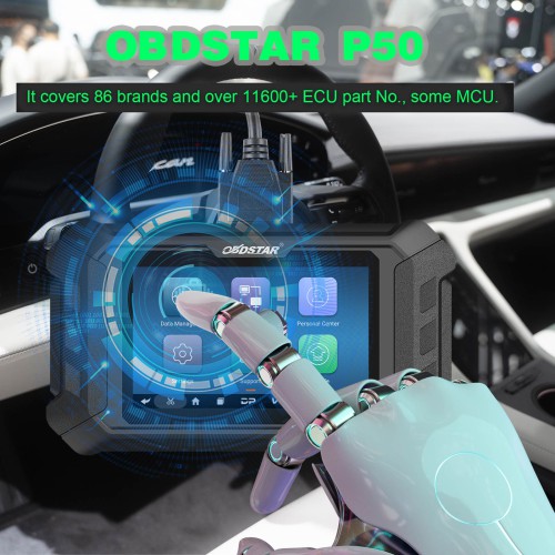 2024 Newest OBDSTAR P50 Airbag  SRS SAS BMS Reset Tool Covers 86 Brands and Over 11800+ ECU Part No.