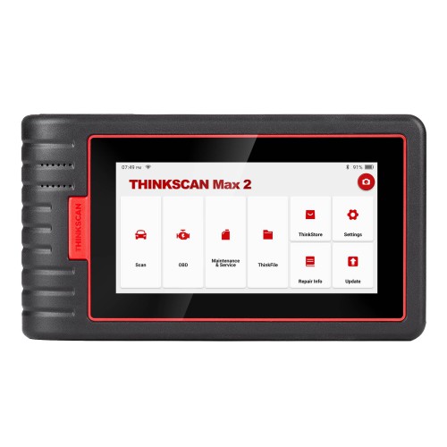 THINKCAR ThinkScan Max 2 Diagnostic Tools Supports CAN FD, FCA AutoAuth, 28 Service Functions Lifetime Free Update Optional ECU Coding Active Test
