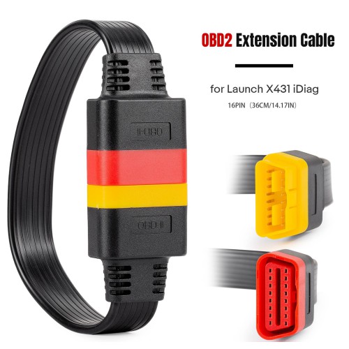 OEM OBD2 Extension Cable for Launch X431 iDiag EasyDiag X431 V, X431 V+, Pro5, 23.6IN/36CM