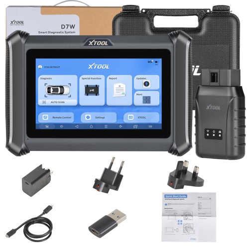 XTOOL D7W WIFI Diagnostic Scanner with Built-in CAN FD & DOIP Supports ECU Coding 36+ Service Functions