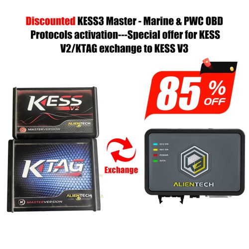 Discounted KESS3 Master Marine OBD Protocols Activation for Original KESS V2/Ktag Users