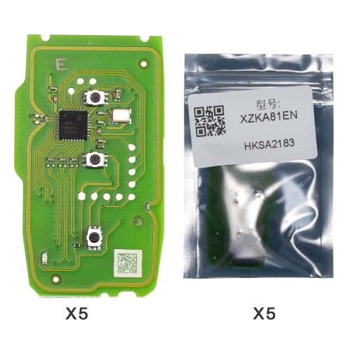 [5pcs/lot ] Xhorse VVDI XZKA81EN Special PCB Board XZ Series Smart Key for Hyundai & Kia 46 47 4A 8A Models