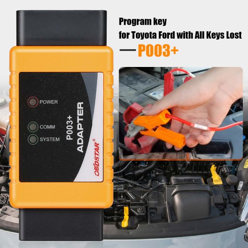 OBDSTAR P003+ Adapter Full Package with TOYOTA 8A Cable + Ford All Key Lost Bypass Alarm Cable Used with X300 DP Plus, X300 Pro4, MS80