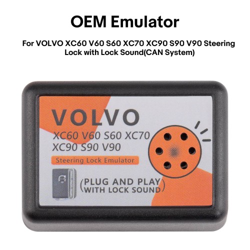 OEM Emulator for VOLVO XC60 V60 S60 XC70 XC90 S90 V90 Steering Lock with Lock Sound(CAN System)
