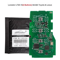 Lonsdor LT20-10 4 Buttons 8A-BA Smart Key PCB Board for 2023 Toyota Lexus – Adjustable Frequency