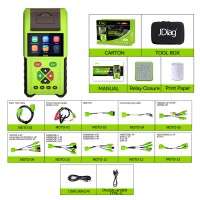 2024 JDiag M200 Handheld Motorcycle Diagnostic Tool, Dual System Motorcycle Tester + Professional Battery Tester Full Version