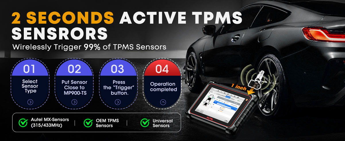 Autel MaxiPRO MP900TS TPMS activation