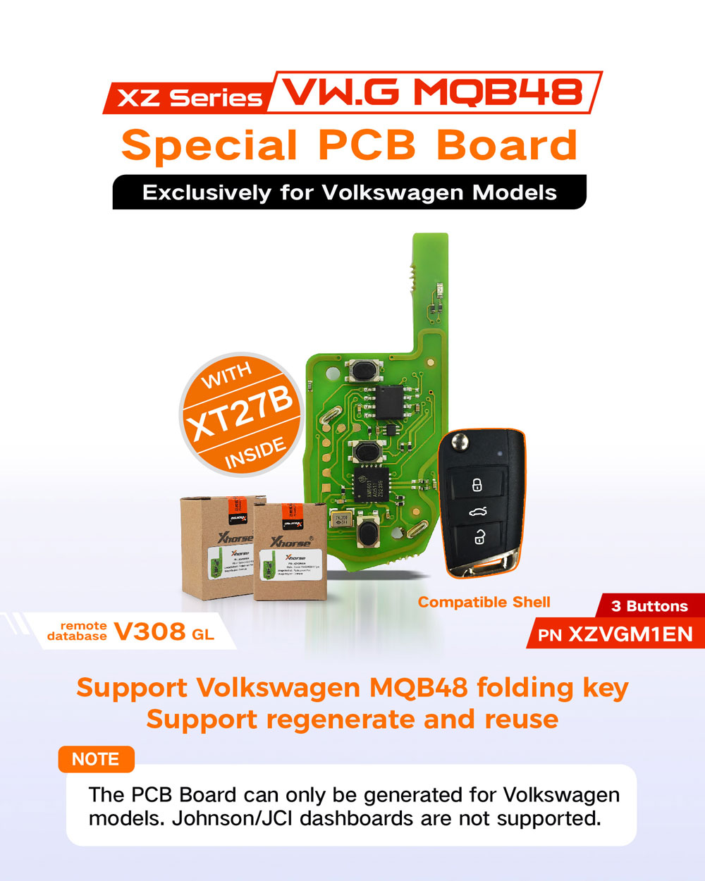 Xhorse XZVGM1EN MQB48 Special PCB Board