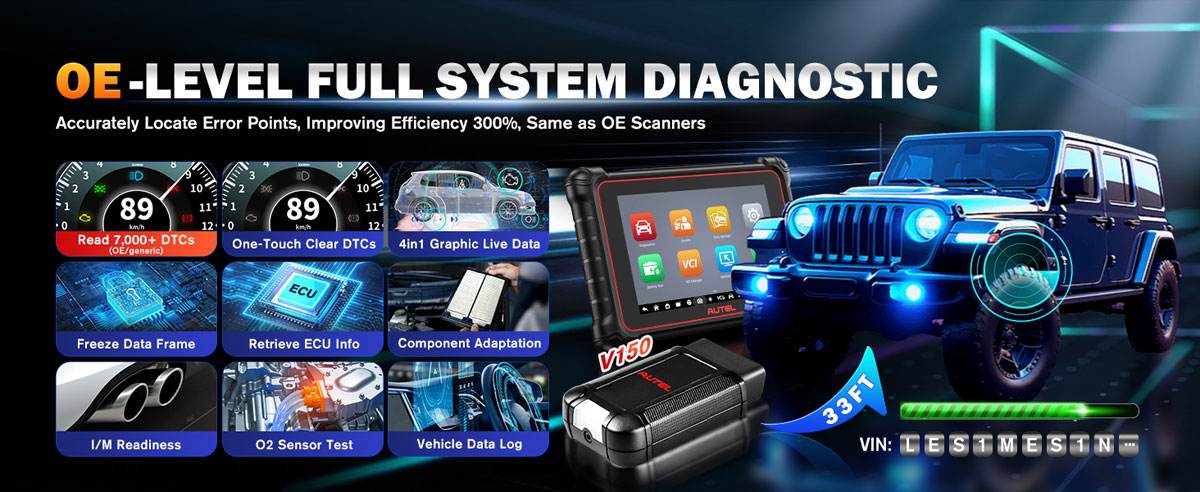 Autel MK900BT full system diagnostic