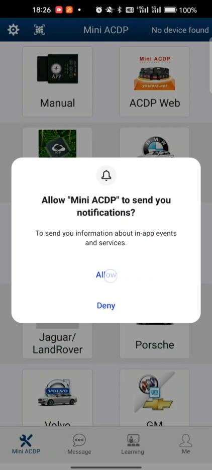 How to clear cache for Yanhua Mini ACDP App 11