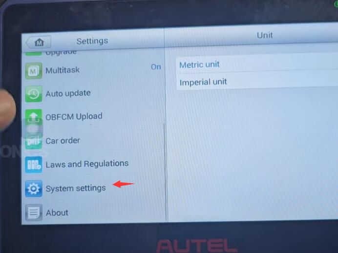 How to reset Autel IM508/ IM608 to factory setting 1